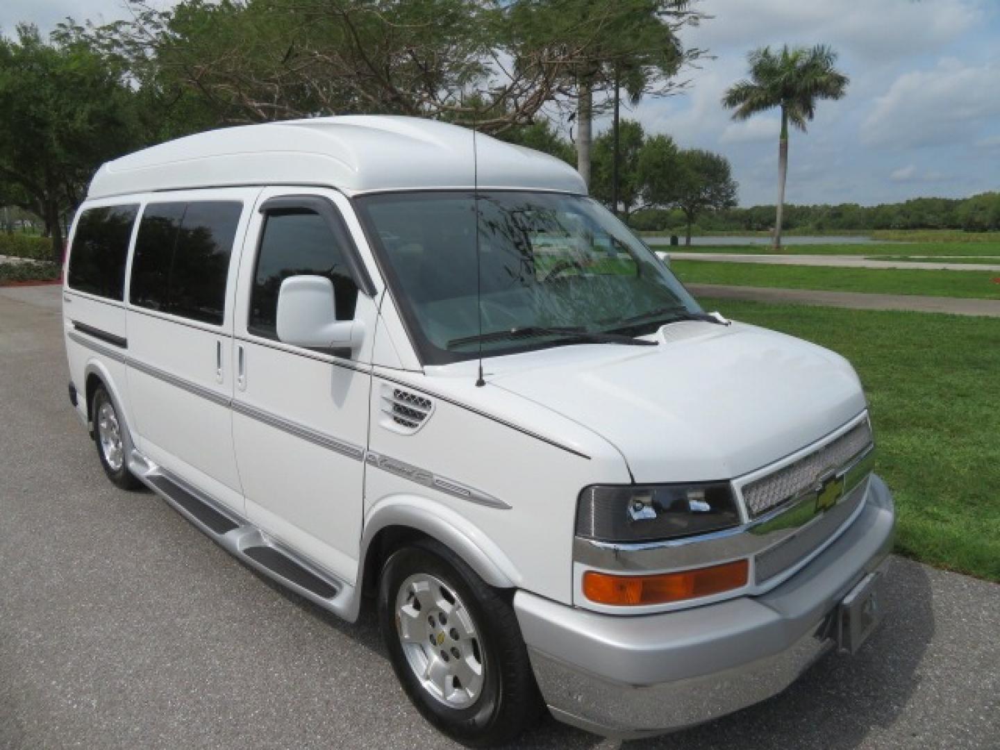 2010 White /Gray Chevrolet Express (1GNUGCD48A1) , located at 4301 Oak Circle #19, Boca Raton, FL, 33431, (954) 561-2499, 26.388861, -80.084038 - You are looking at a Gorgeous 2010 Chevy Express Handicap Wheelchair Conversion Van Explorer Limited SE with 31K Original Miles, Braun Century 750lb Side Entry Wheelchair lift, Tie Down System in the Floor, Rear Entertainment with Flat Screen TV/DVD, Leather Interior, Rear Power Folding Bench Seat/b - Photo#20